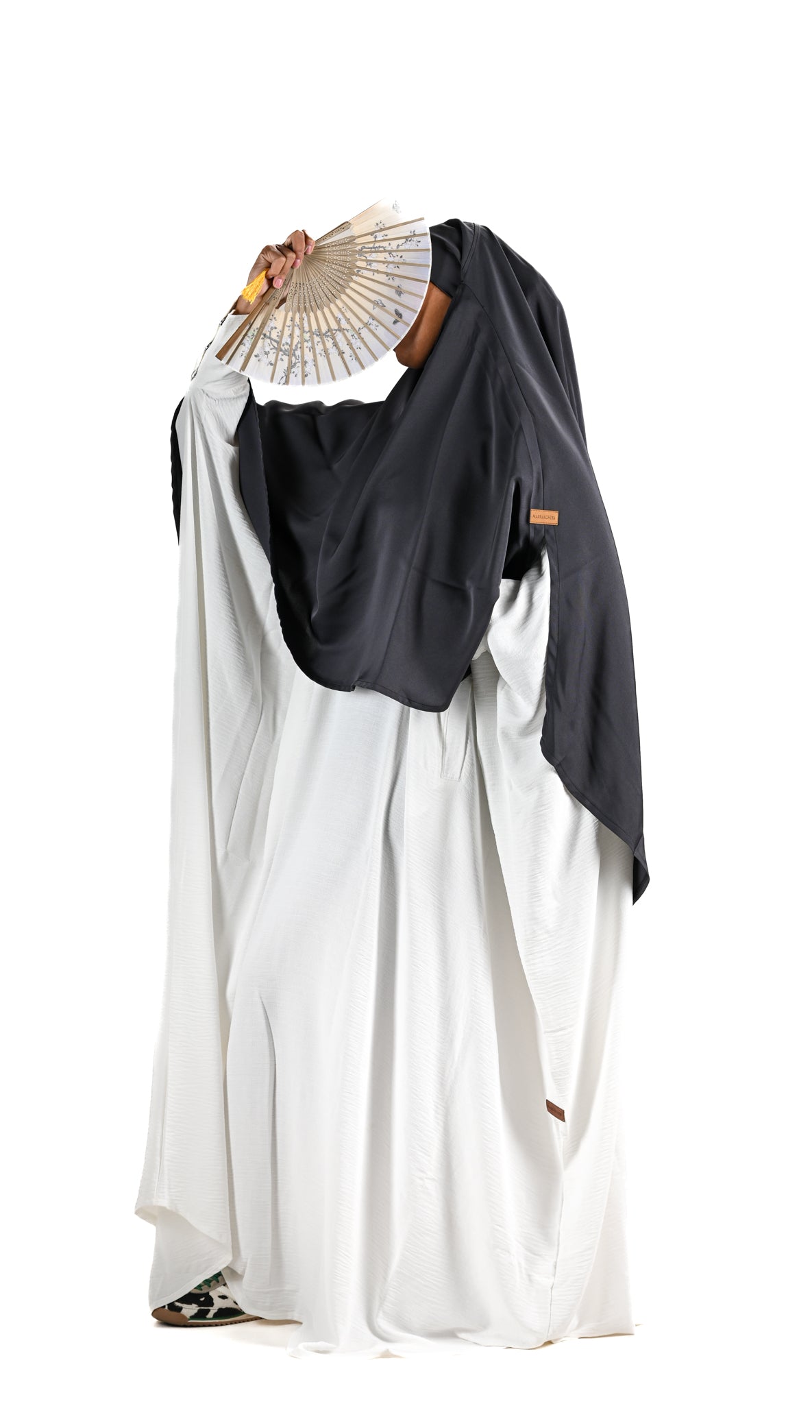 ABAYA KHADIJA CREP WHITE