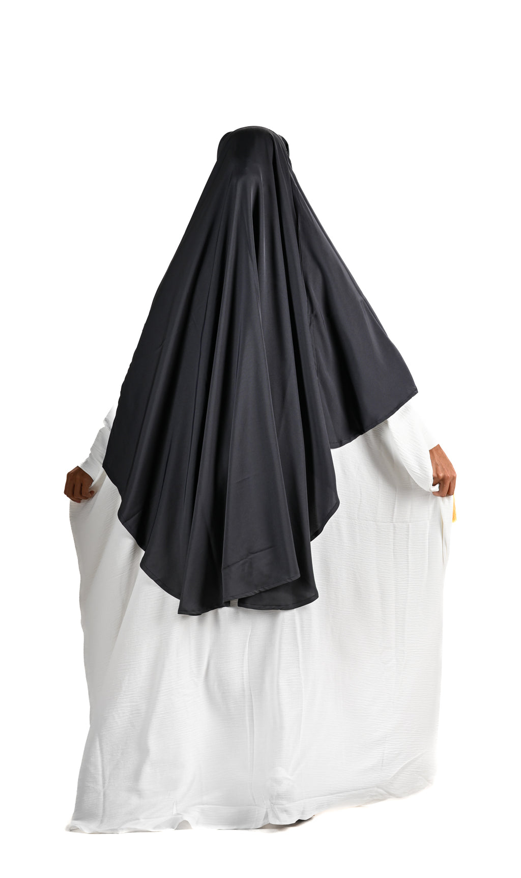 ABAYA KHADIJA CREP WHITE