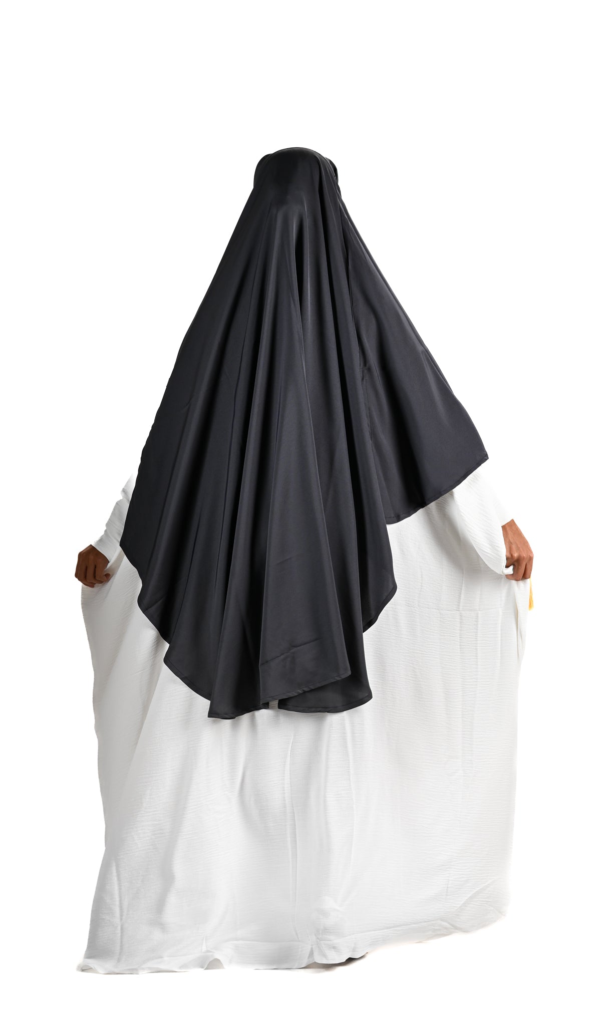 ABAYA KHADIJA CREP WHITE