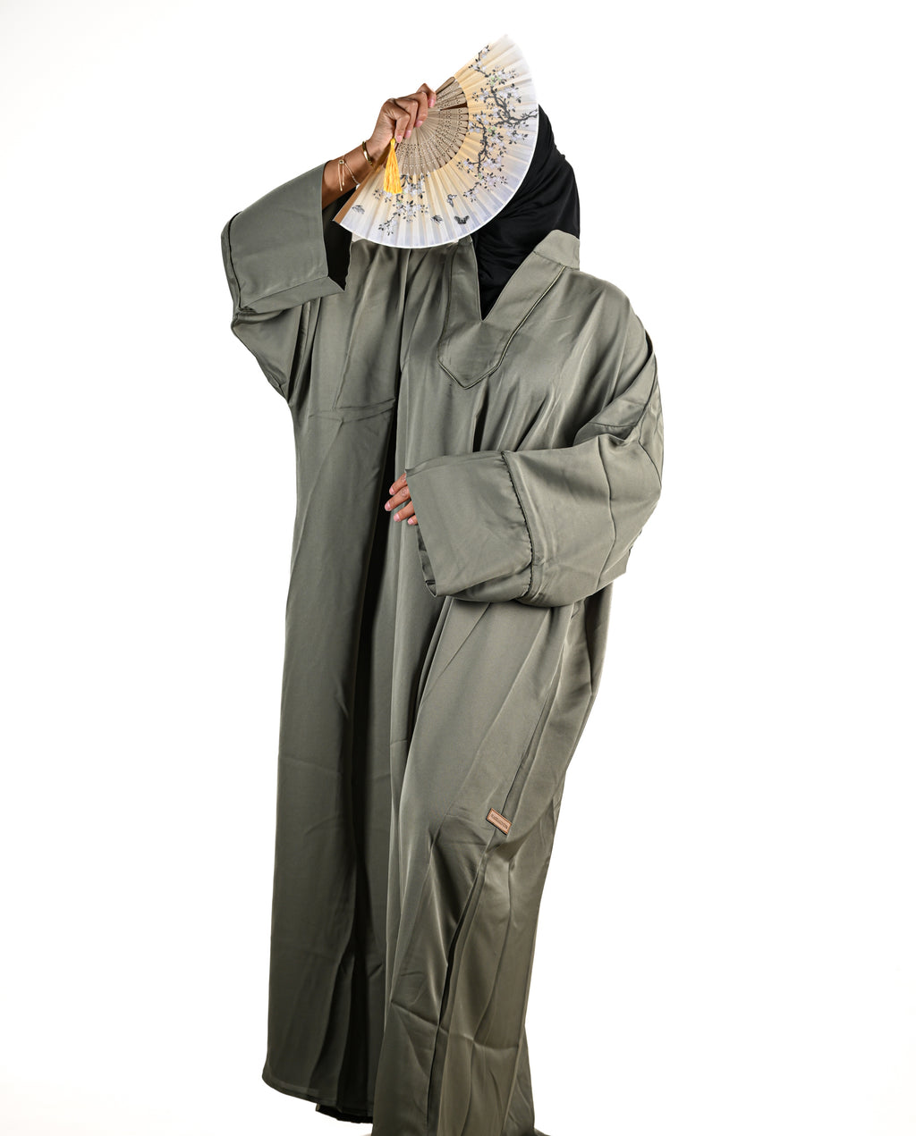 ABAYA OUMAYMA OLIVE GREEN SDM
