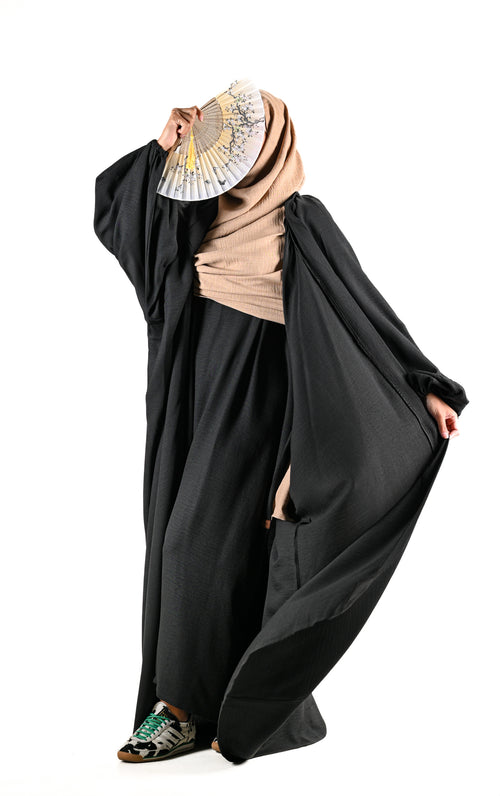 KIMONO HAFSA LIN BLACK