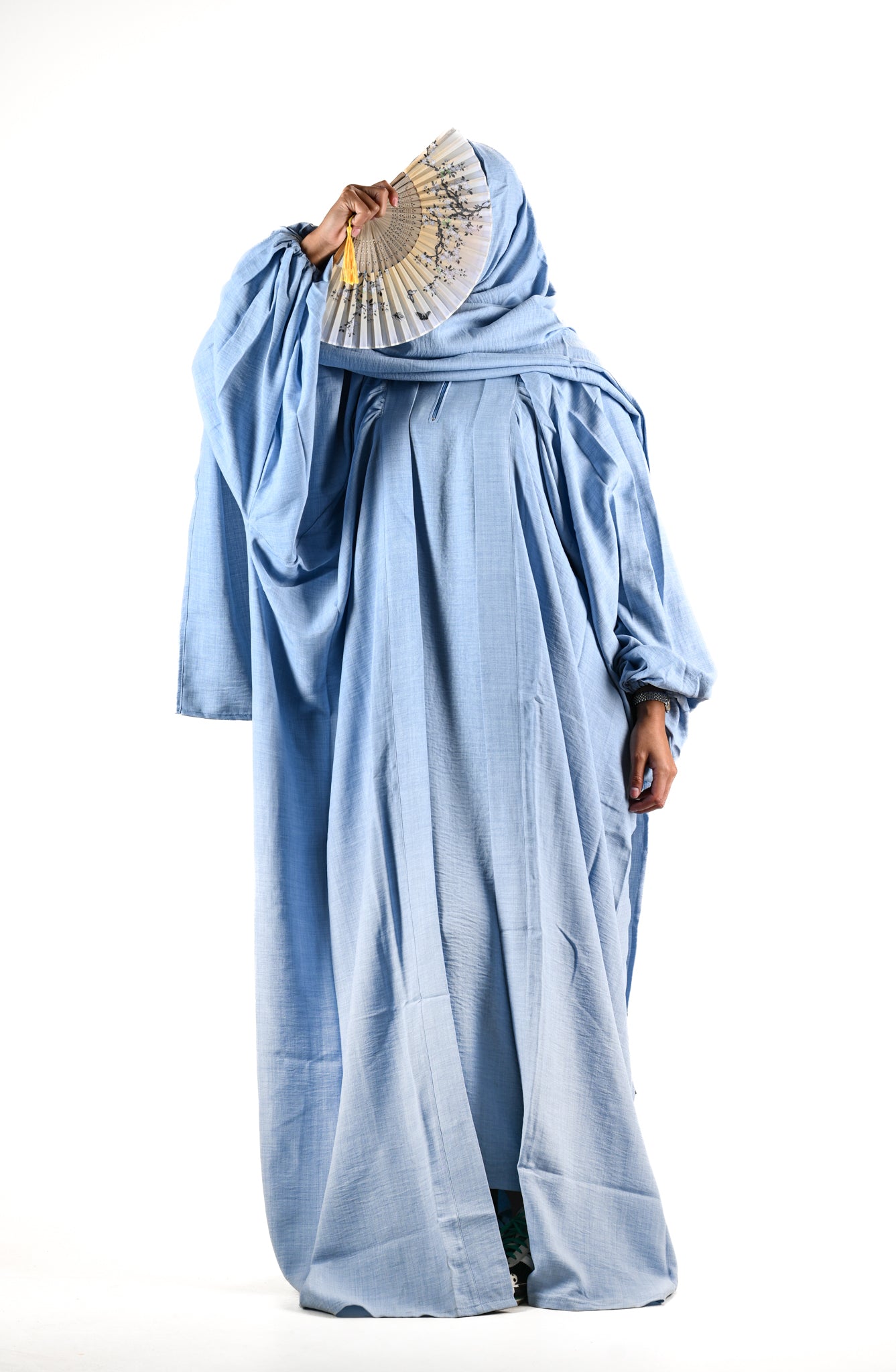 KIMONO HAFSA LIN FADED DENIM