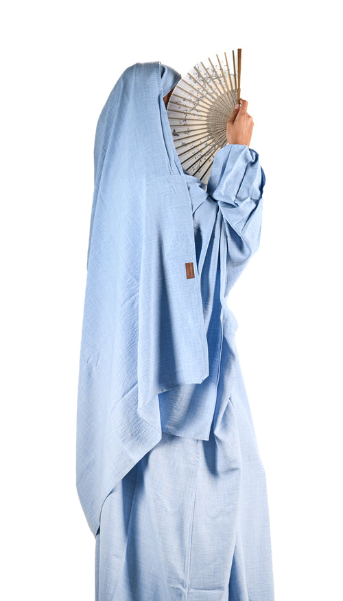 KIMONO HAFSA LIN FADED DENIM