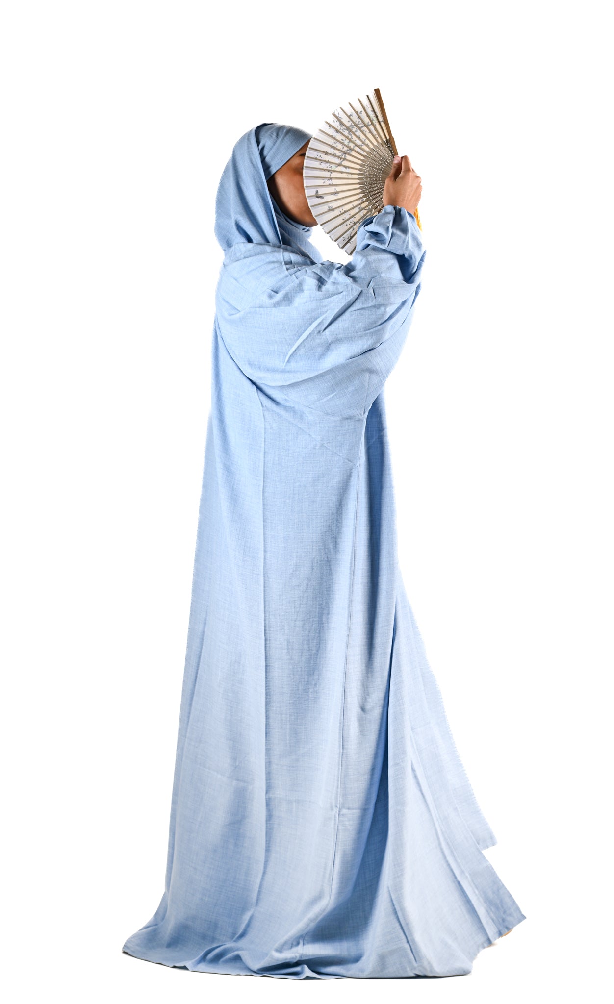 KIMONO HAFSA LIN FADED DENIM